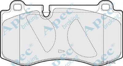 APEC BRAKING pad1561 -  Комплект тормозных колодок, дисковый тормоз